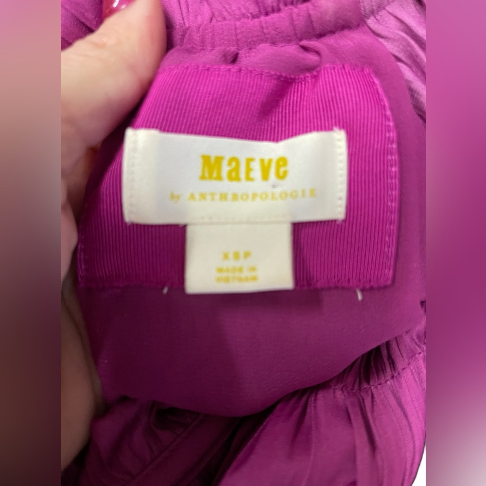 MAEVE by Anthropologie‎ dress size XSP stunning mulberry purple shift dress 🩷 - Picture 7 of 7